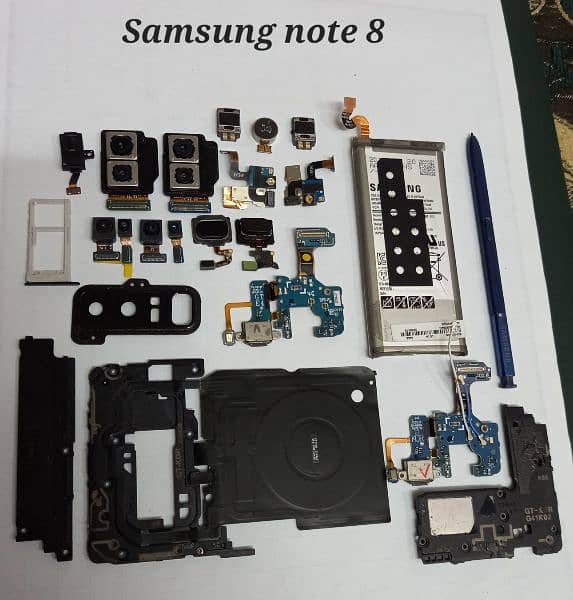 Samsung Note 5 Note 8, Note 10 S8 plus Parts different price mein 0