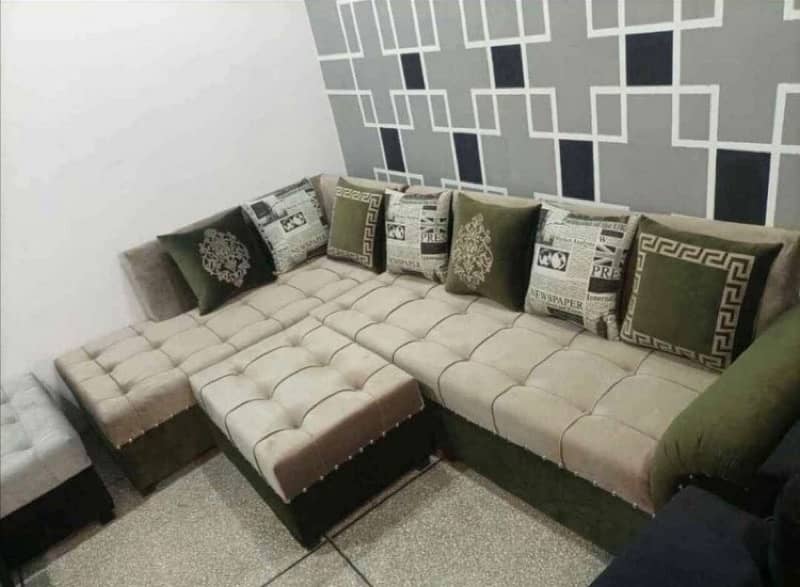 L shape 7 seater sofa set / sofa set / sofa / Furniture 1