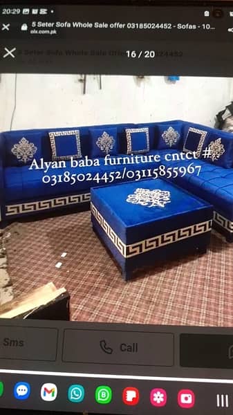 L shape sofa/sofa set/wooden sofa/sofa cum bed/6 seater sofa 11