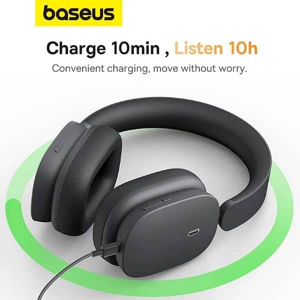 Baseus H1 Bowie Noise-Cancelling Wireless Headphone. 2