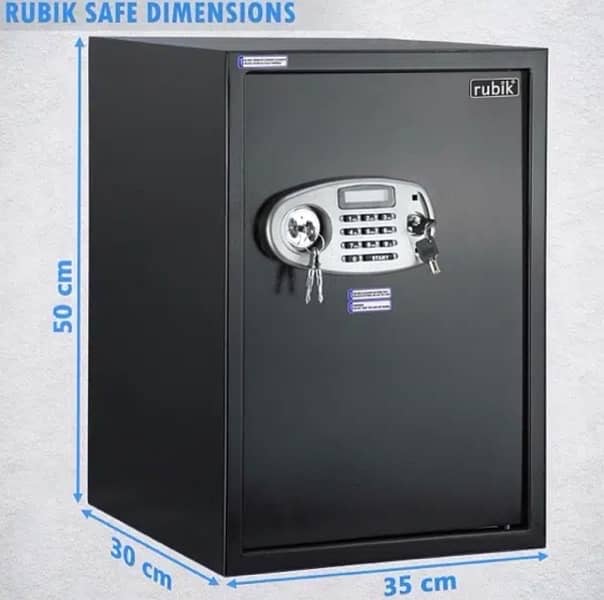 Safe Box, with Dual Security, (RB50ED, 50×35×30cm]Black 9/10 Condition 5