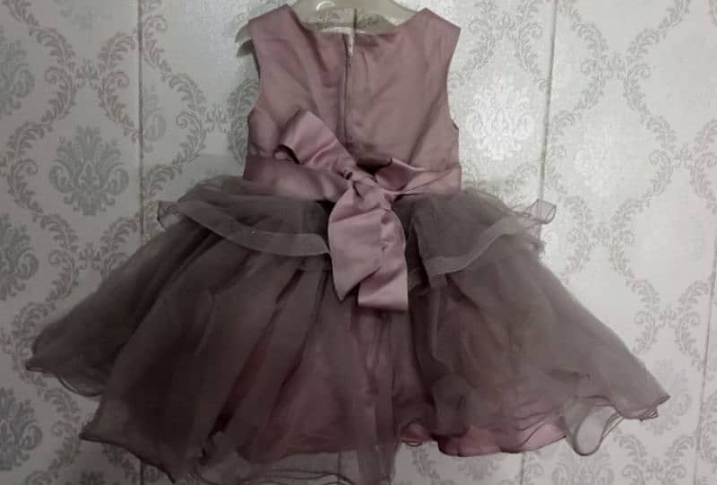 wedding kids baby girl frock frok long tail fairy party formal 15