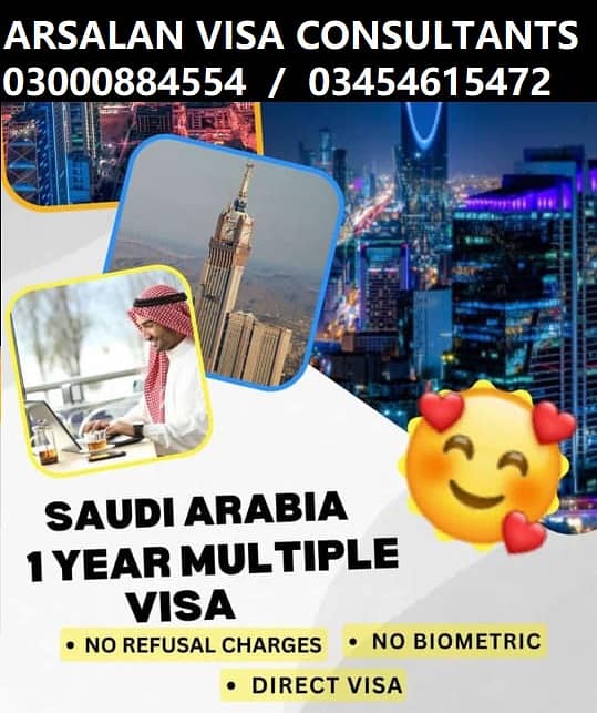 SAUDI ARABIA 1 YEAR MULTIPLE ENTERY VISA AVAILABLE 1