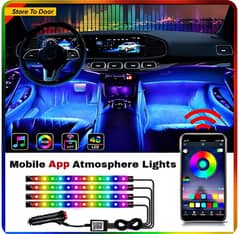 Car Rgb 48led Bluetooth app led strip colorful light