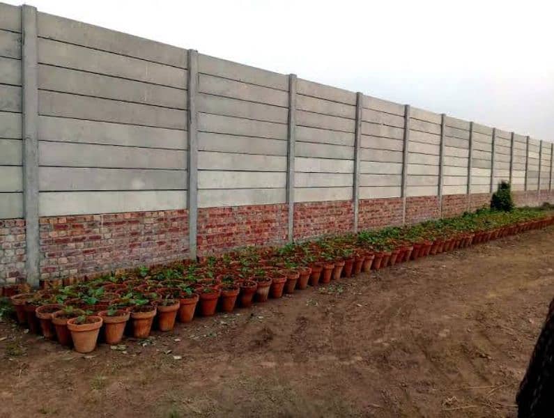 precast boundary wall/ boundary wall/Girders, slabs, control shed roof 2