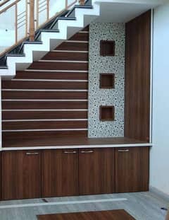 Stairs decor,window blinds,glass paper,fomic sheet,wpc panel,office de