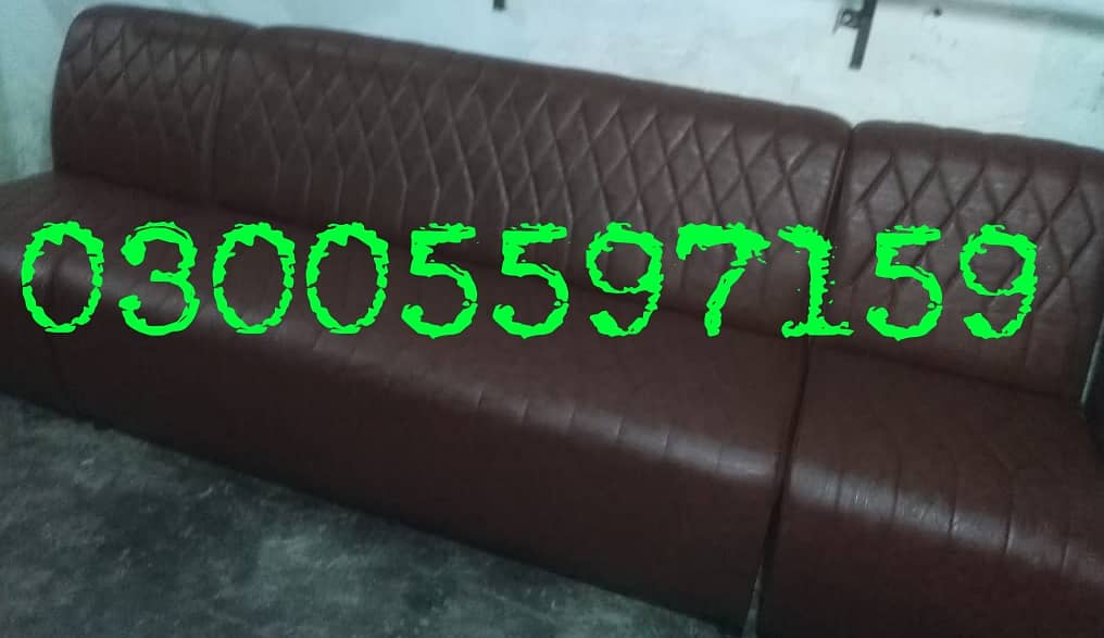 single sofa waiting seat office cafe parlour furniture table chair use 16