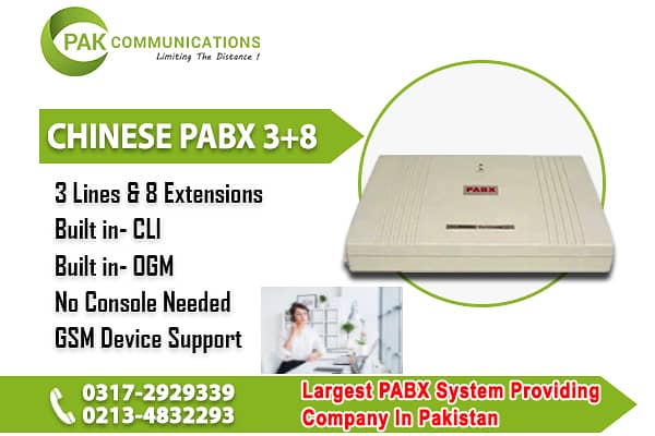 Chinese PABX (3+8) (1 Year Warranty) 0