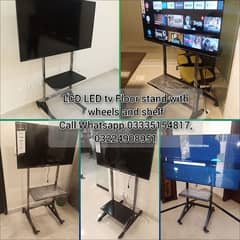 Portable Floor stand for LCD LED tv with wheel For office home expo