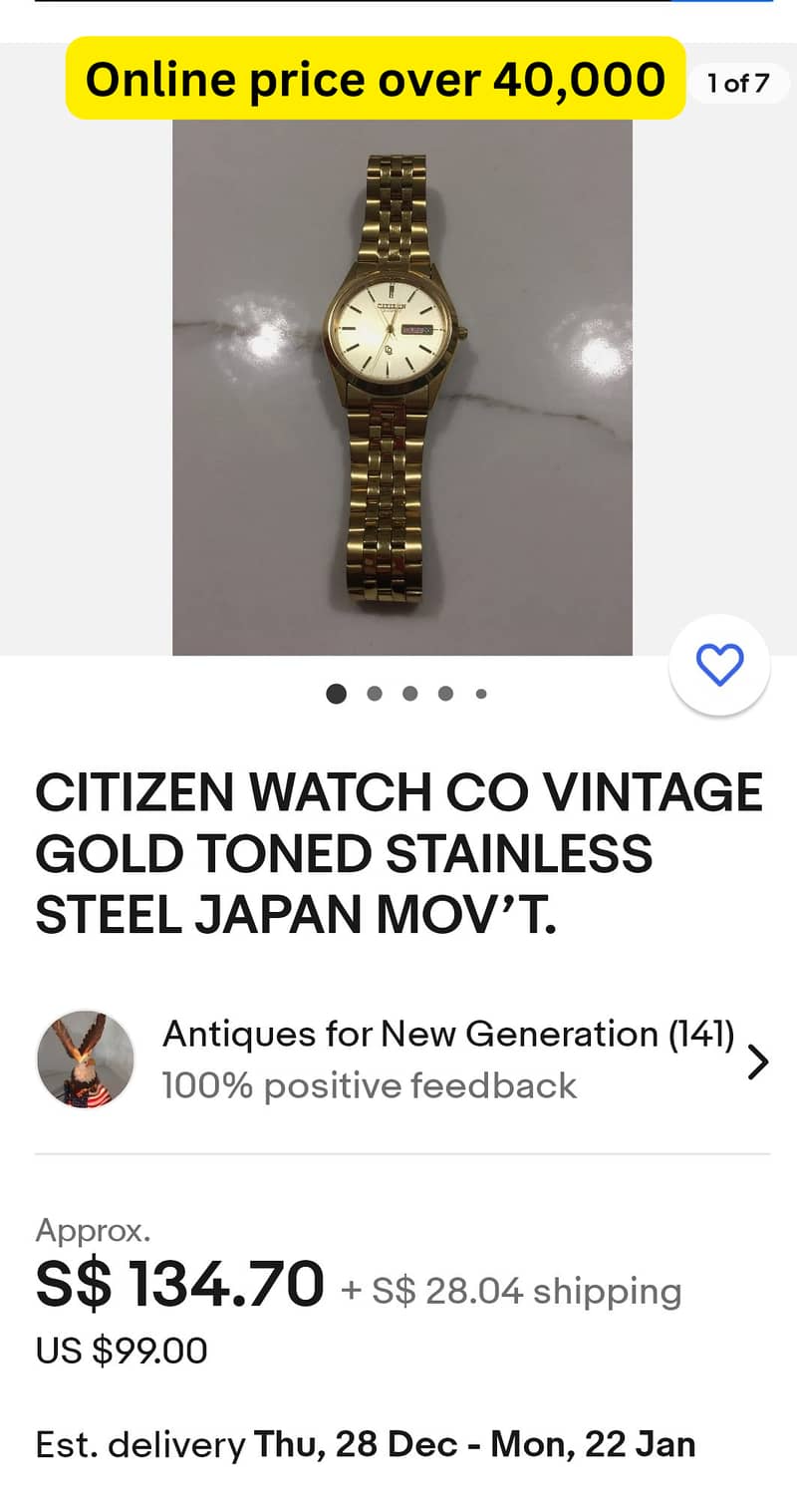 Orginal Citizen Quartz Automatic Watch | Citizen Watch |Box packed|New 6