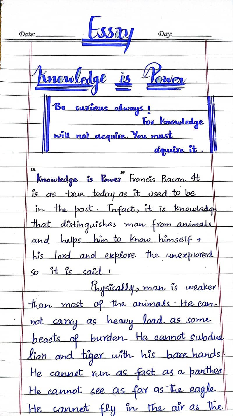 Hand writing assignment work 3