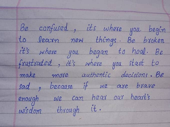 Hand writing assignment work 9