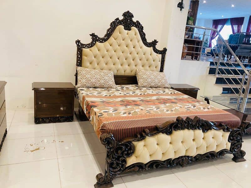 Bed Set with side tables and dressing table 2