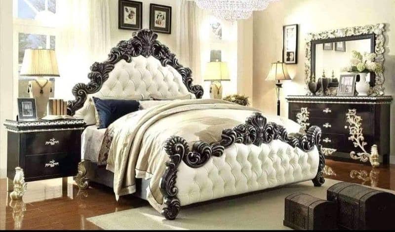 Bed Set with side tables and dressing table 3