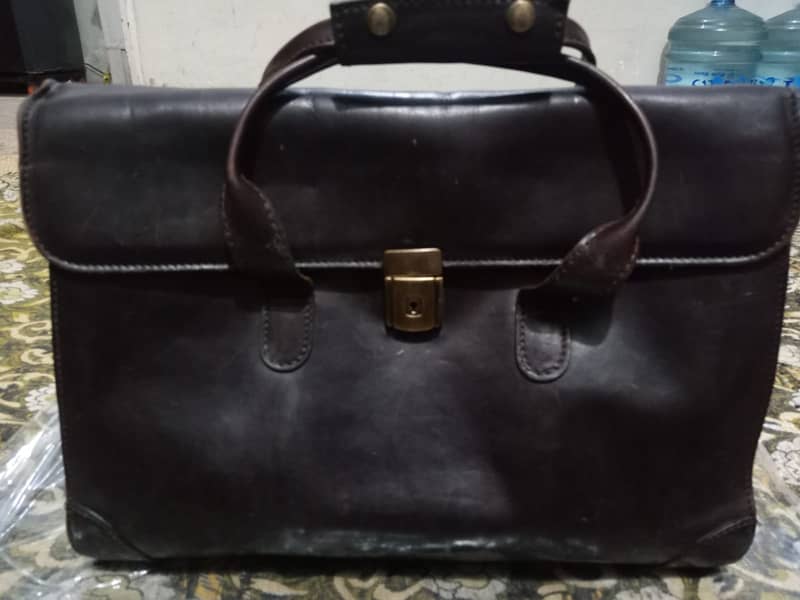 ORIGINAL PICARD  LEATHER  LAPTOP MASSENGER BAG MADE IN GERMANY 14