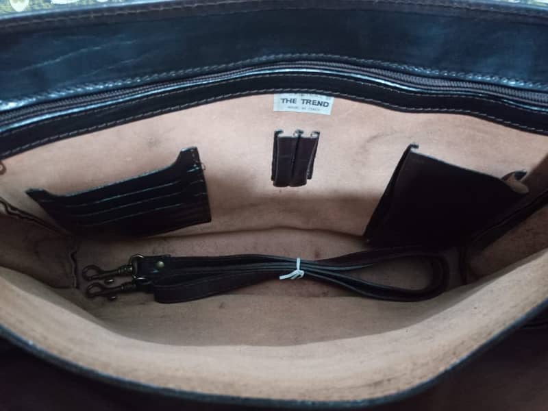 ORIGINAL PICARD  LEATHER  LAPTOP MASSENGER BAG MADE IN GERMANY 17