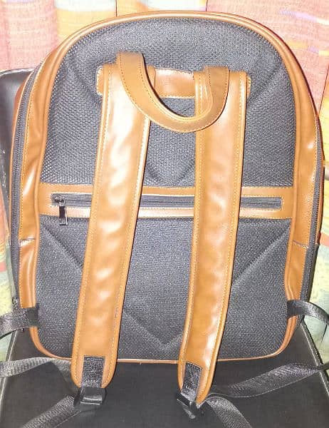 Outfitters Univ Student/Laptop/Travel - Brand New Leather Backpack 4