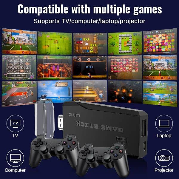 2.4G Wireless Controller Gamepad Lite - 4K Ultra HD Game Stick New 4