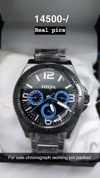 original Casio and Fossil watch 2