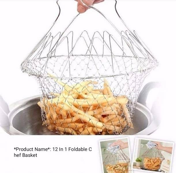 *Product Name*: 12 In 1 Foldable Chef Basket 0