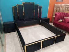 Royal deluxe bed  full poshish bed with brass work
