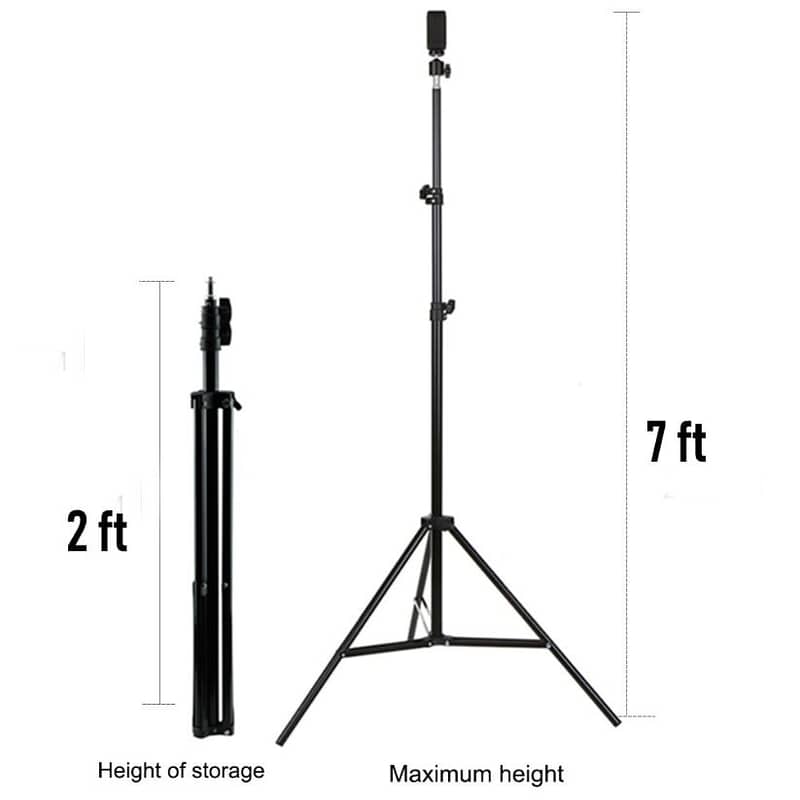 Tripod Stand 7 foot 2.1 meter adjustable height professional 7foot 7ft 3