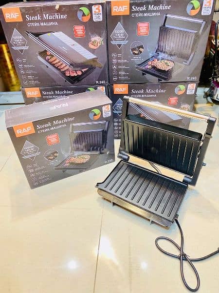 RAF ORIGINAL PANINI GRILL MAKER GRILL SANDWICH BURGER STEAKS VEGGIE 9