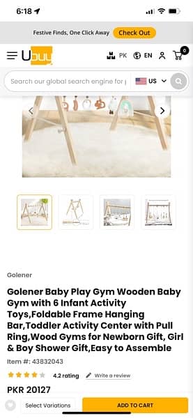 play gym wooden imported 1