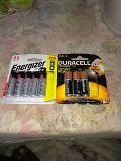 Cell 1.5 volt Energizer and Duracell Heavy duty 0