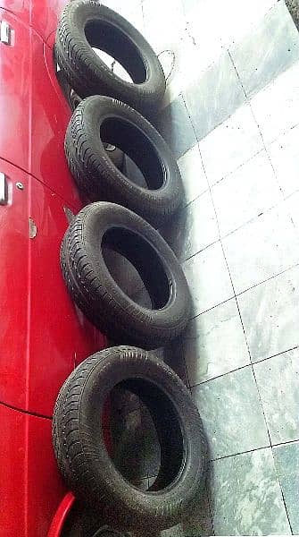 EURO STAR TYRES 195/65/R15 SIZE FOR CAR ALMOST NEW. 1