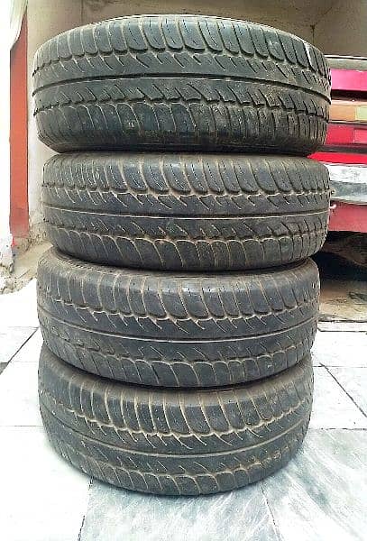 EURO STAR TYRES 195/65/R15 SIZE FOR CAR ALMOST NEW. 3