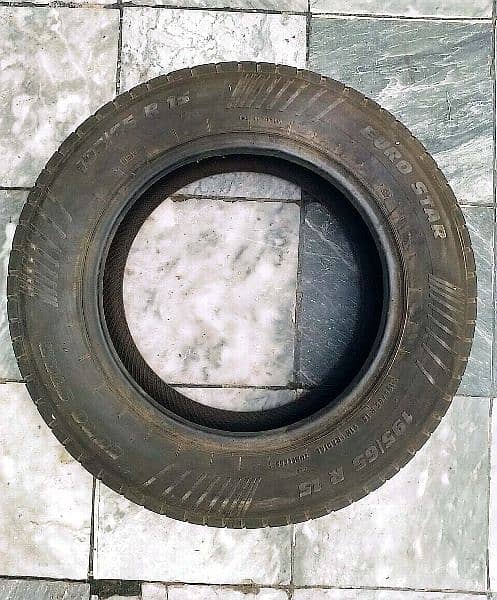EURO STAR TYRES 195/65/R15 SIZE FOR CAR ALMOST NEW. 4