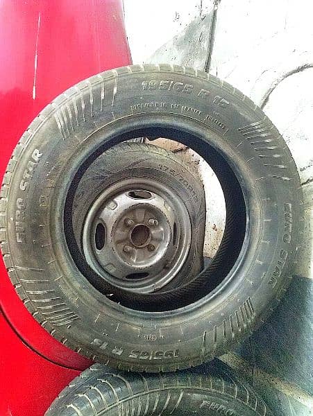 EURO STAR TYRES 195/65/R15 SIZE FOR CAR ALMOST NEW. 5