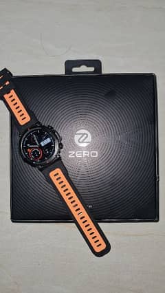 Zero Defender Men's Black Orange Strap Smart Watch 0