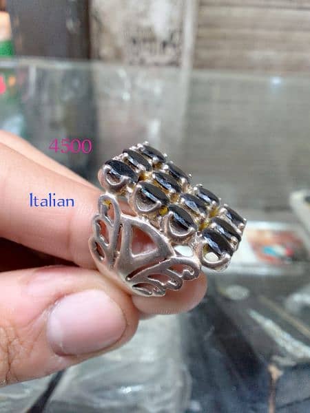 Silver and Italian Rings   03425373060   Classic Silver Center 1