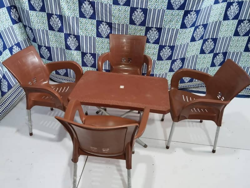 Table/Plastic chairs | Chair table set /| Out door chairs 11