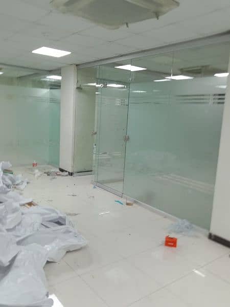 Glass shower / office glass partition 4
