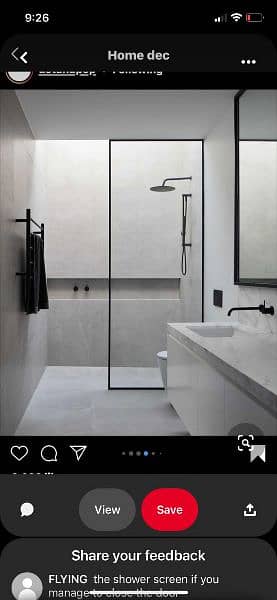Glass shower / office glass partition 7