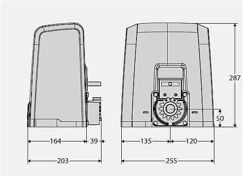 BFT(ITALY) 600kg SLIDING GATE ULTRA MOTOR DEIMOS A600 7