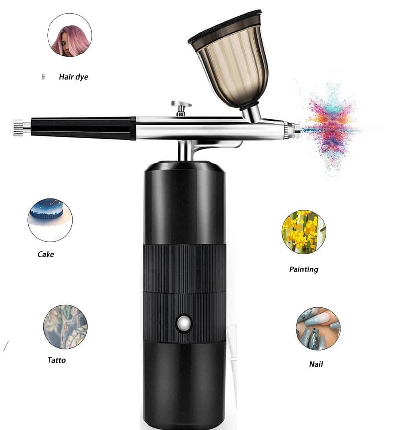 Mini Air Brush Compressor Kit | AirBrush Mist Sprayer Makeup & Nails 2