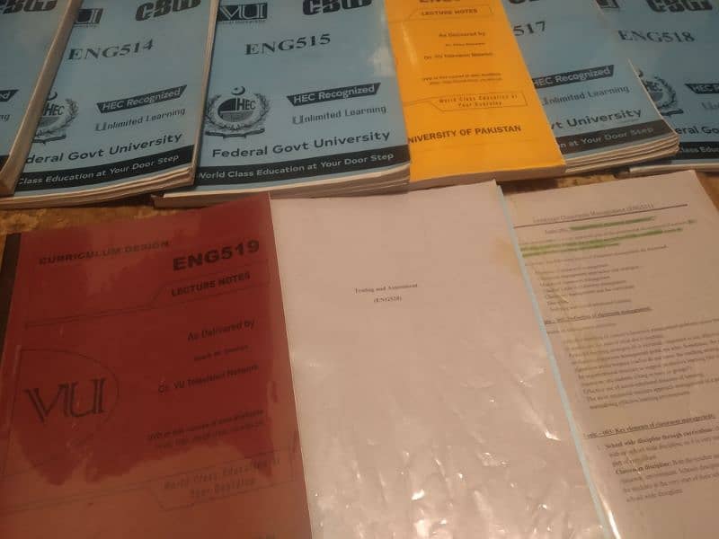Virtual University english language teaching books Elt501-Elt 522 4