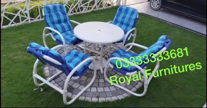 Heaven Cafe chairs Upvc material Rattan furniture 2