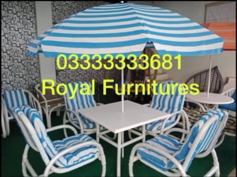 Heaven Cafe chairs Upvc material Rattan furniture 3