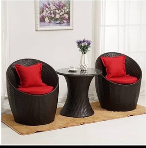 Heaven Cafe chairs Upvc material Rattan furniture 7