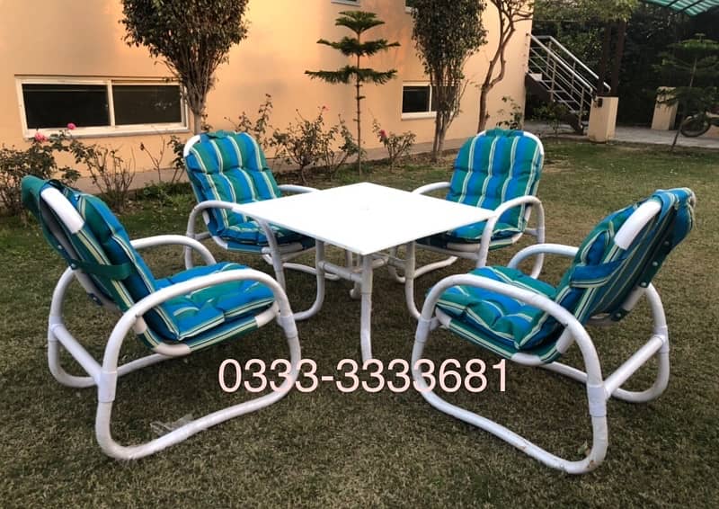 Heaven Cafe chairs Upvc material Rattan furniture 10