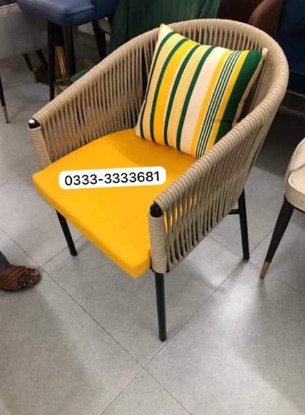 Heaven Cafe chairs Upvc material Rattan furniture 12