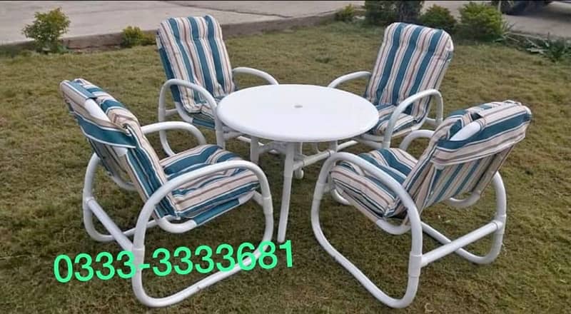 Heaven Cafe chairs Upvc material Rattan furniture 16