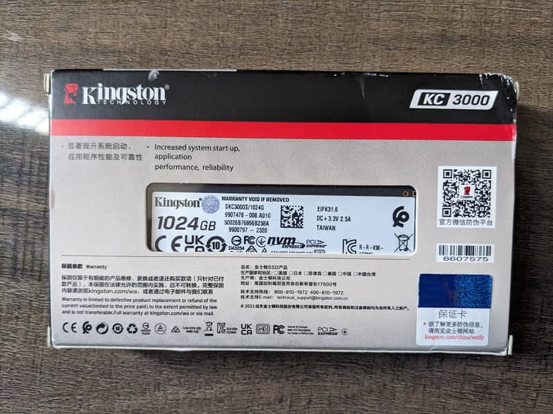 Kingston KC3000 PCIe 4.0 NVMe M. 2 1024 GB 1 TB SSD 1