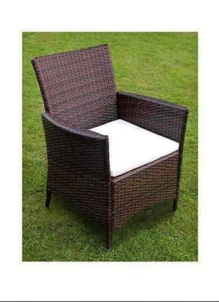 Rattan Jojo dining chairs Upvc outdoor furniture 0