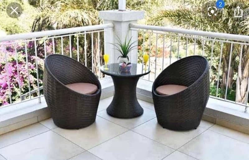 Rattan Jojo dining chairs Upvc outdoor furniture 1